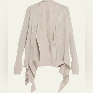 Rick Owens Fogachine SS22 Shawl Wrap Asymmetric Wool Cardigan FLAWED PLEASE READ